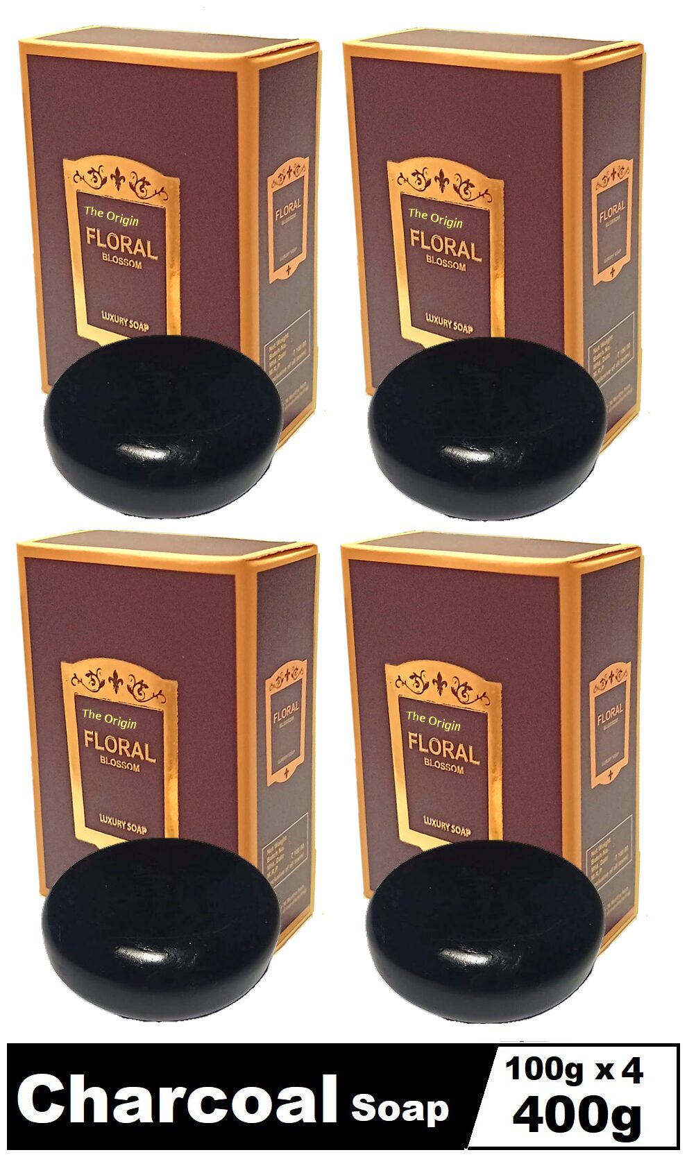 

The Origin Handmade Natural Charcoal Soap Skin Care 100 g (Pack of 4)