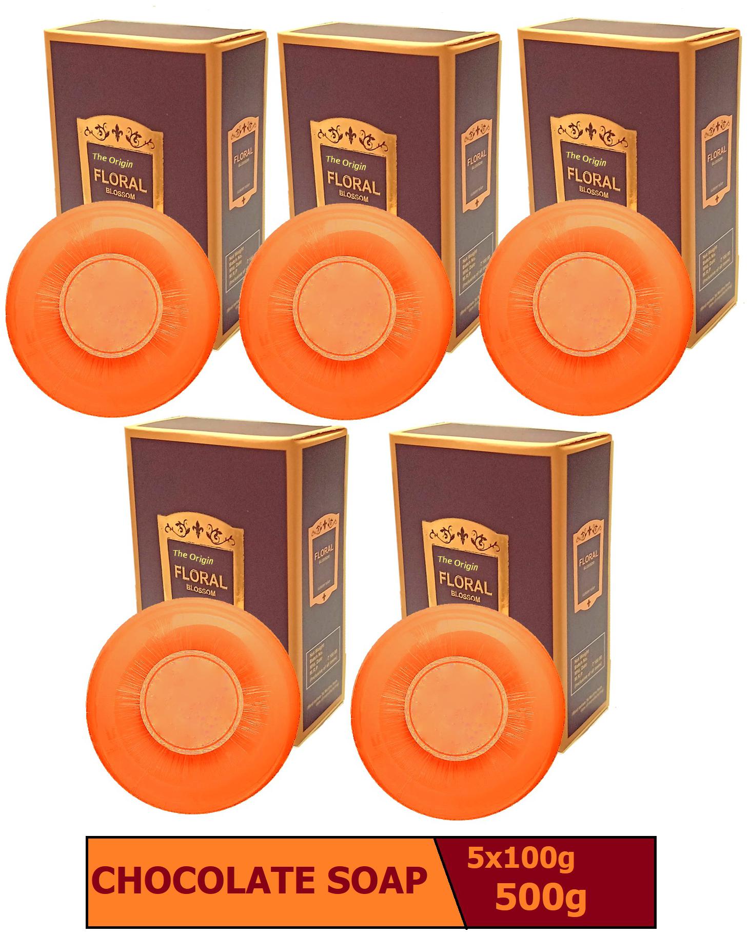

The Origin Handmade Natural Chocolate Soap Skin Care Treatment Skin Whitening Blackhead Remover Acne Treatment Oil Control Soaps 100g each (Pack Of 5)