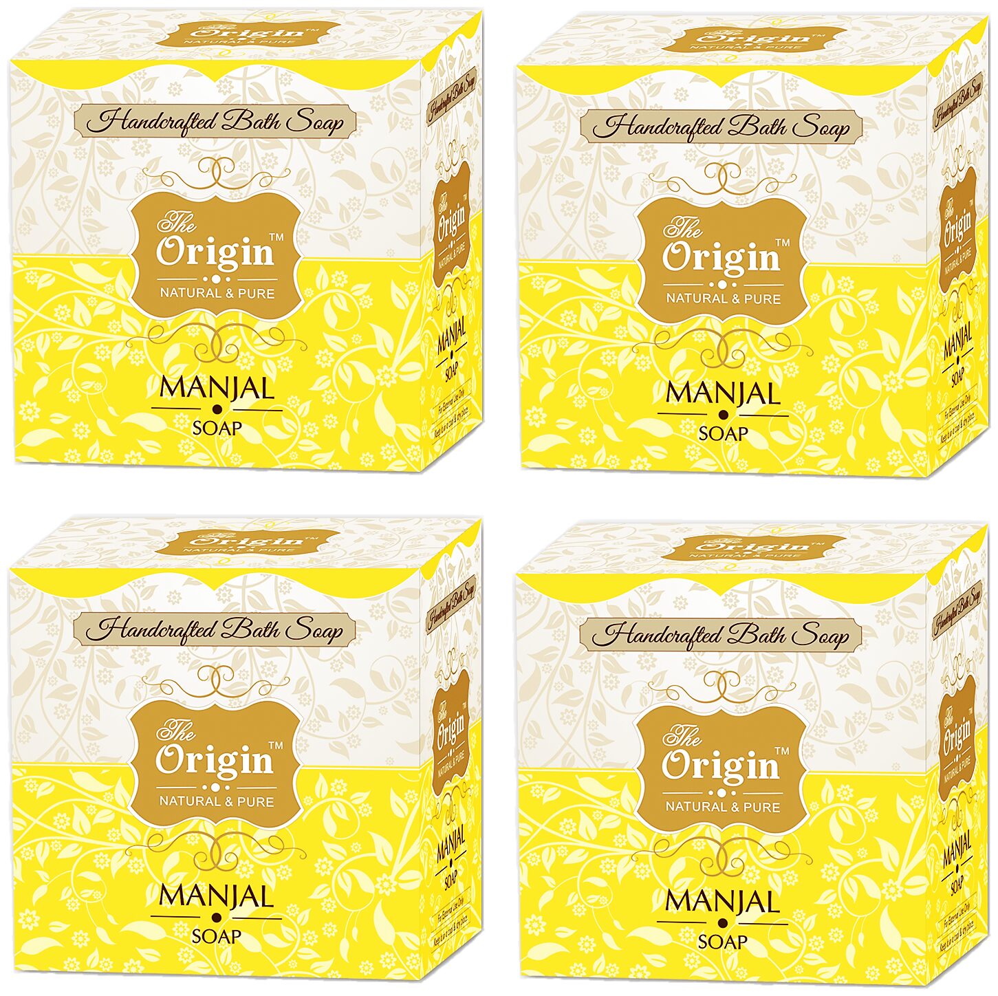 

The Origin Kerala Ayurvedic MANJAL Herbal Body Soap (Pack of 4)
