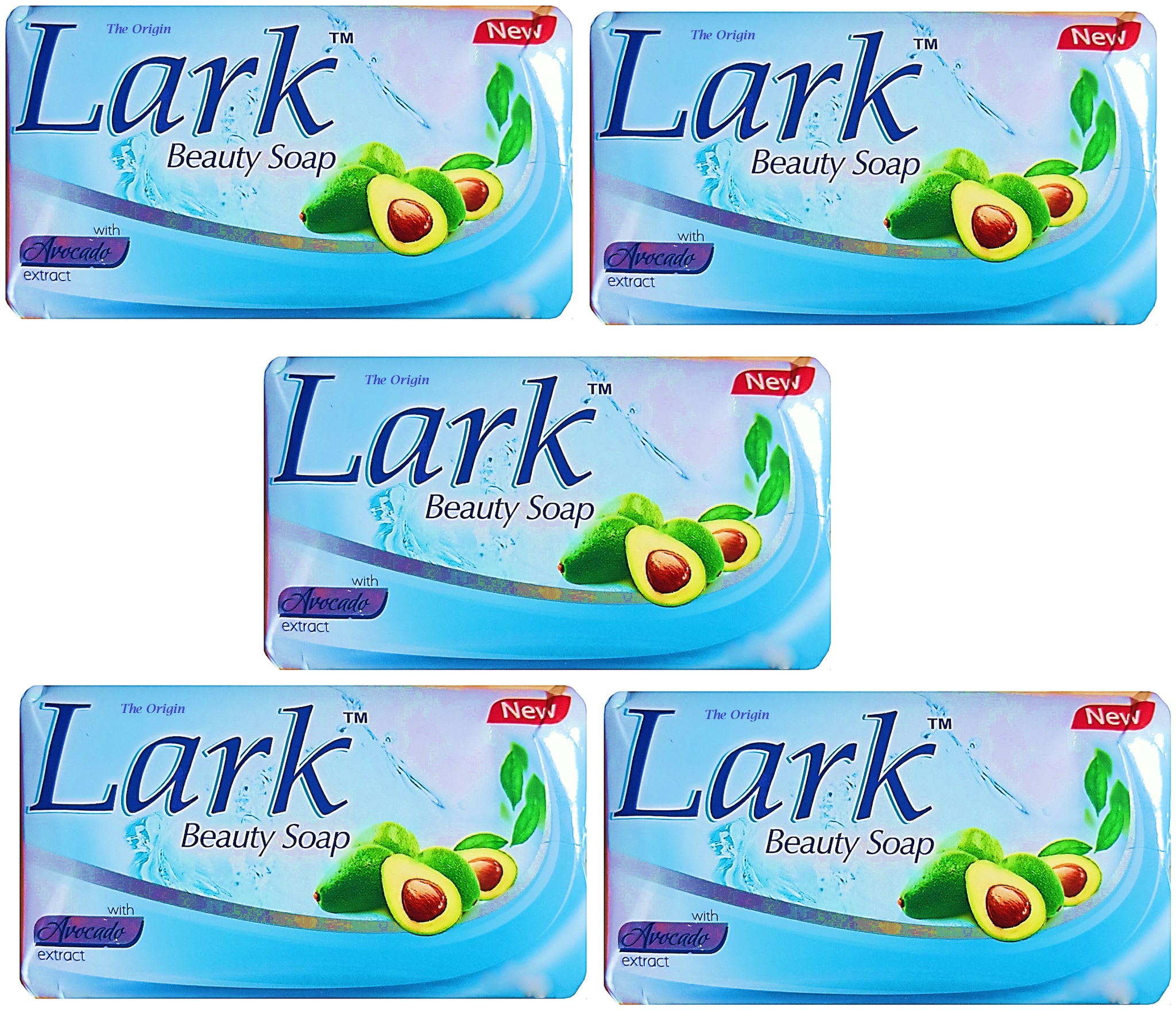 

The Origin Lark Beauty Soap with Avocado Extract Pack of 5 ( 90 g x 5)