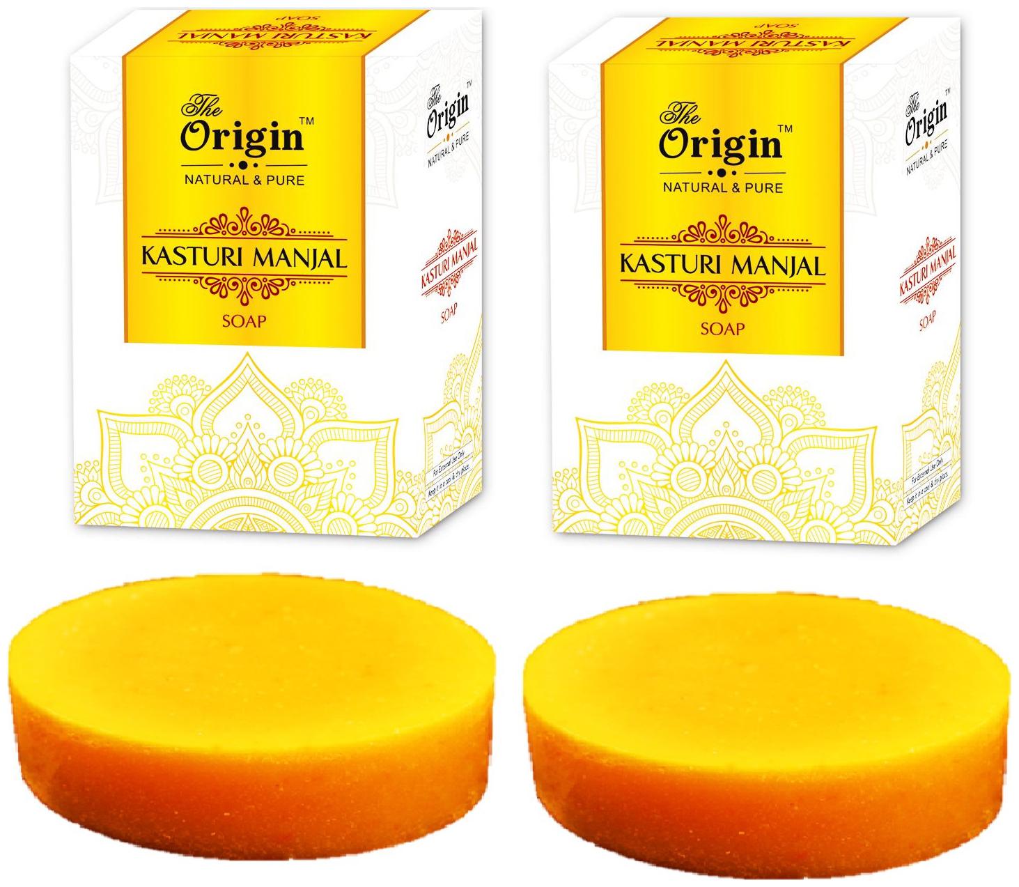 

The origin Natural Pure Kasthuri Manjal Soap -75 g (Pack of 2 )