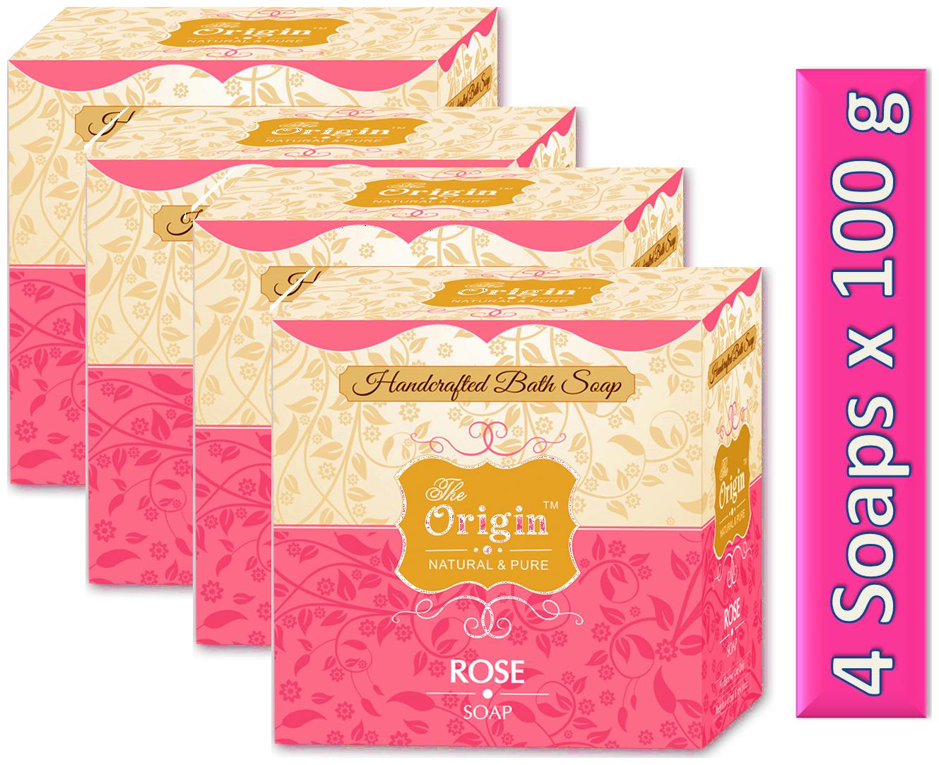 

The Origin Natural Pure Rose Soaps 100g each (Pack of 4)