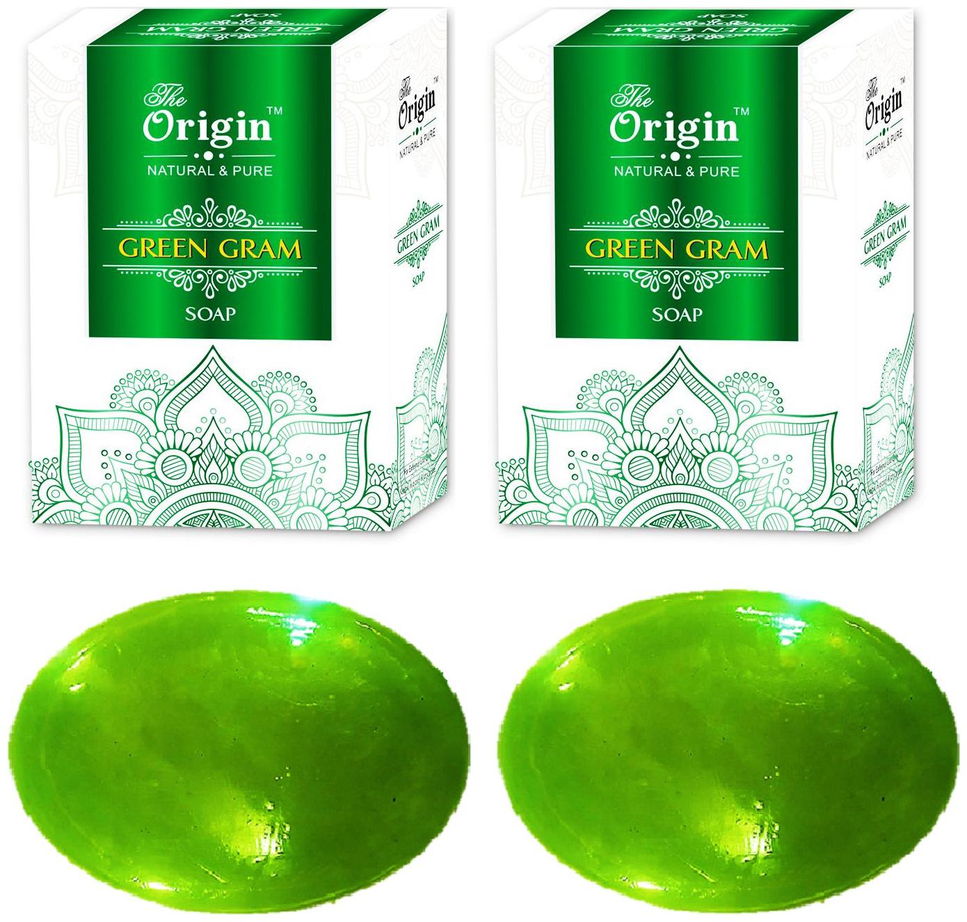 

The origin Natural Pure Green Gram Soaps -75 g (Pack of 2)