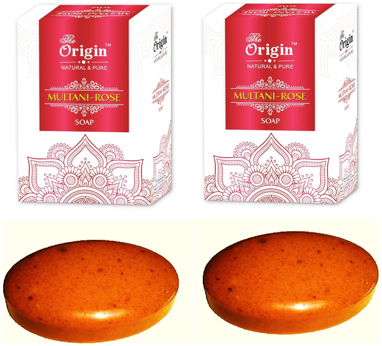 

The origin Natural Pure Multani Rose Soaps -75 g ( Pack of 2)