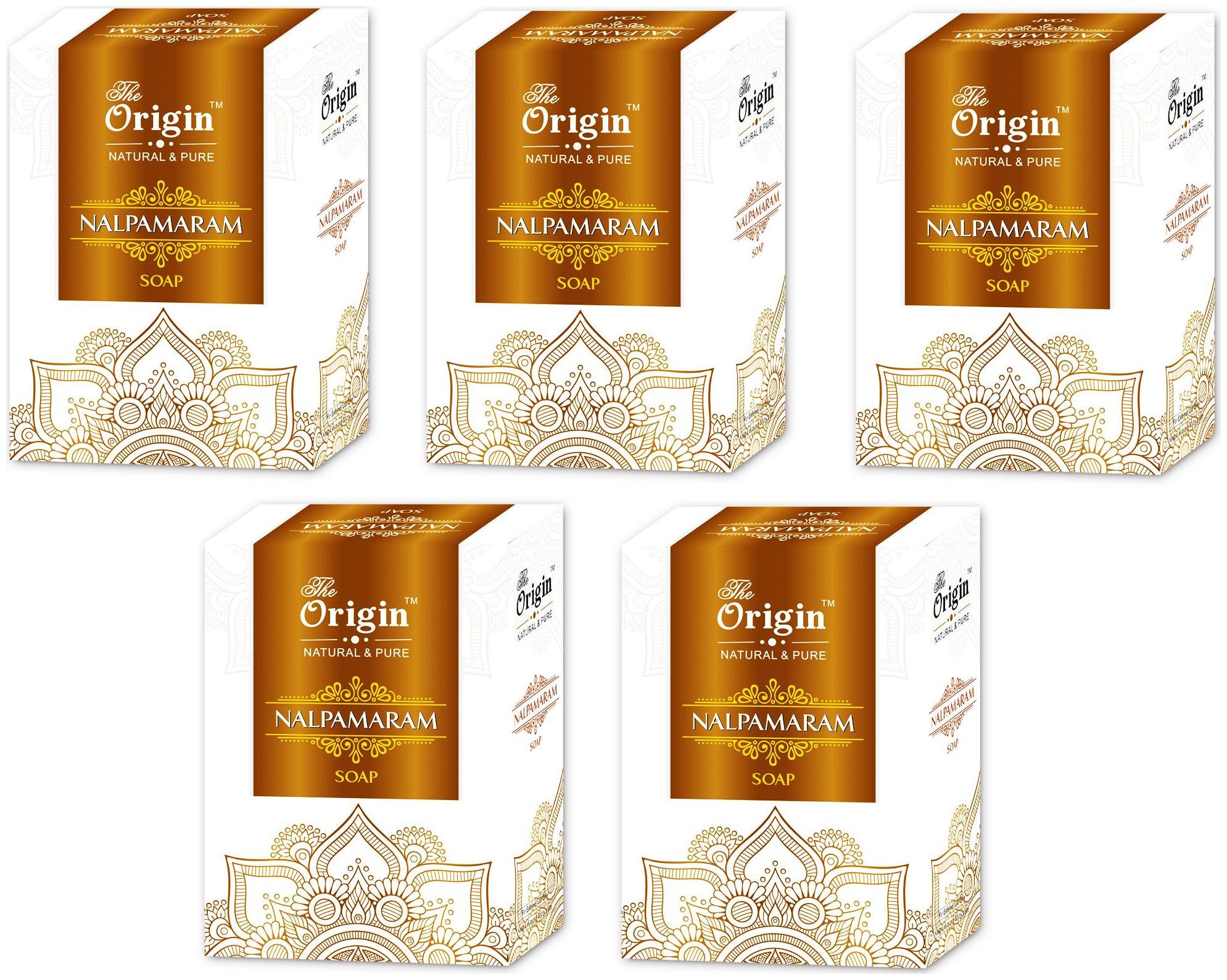 

The origin Natural Pure Nalpamaram Soaps 75 g each (Pack of 5)