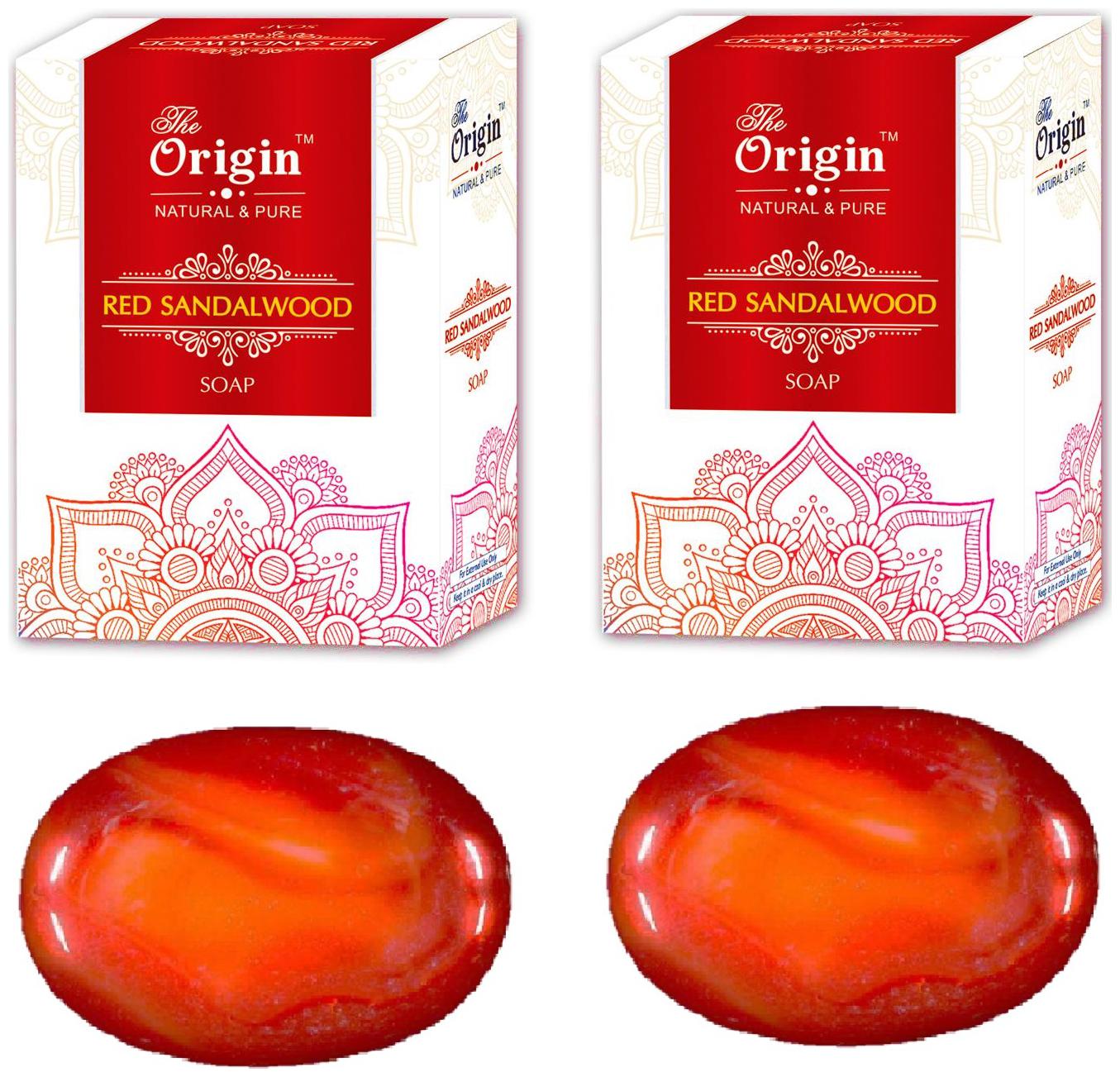 

The origin Natural Pure Red Sandal Soaps -75 g ( Pack of 2)