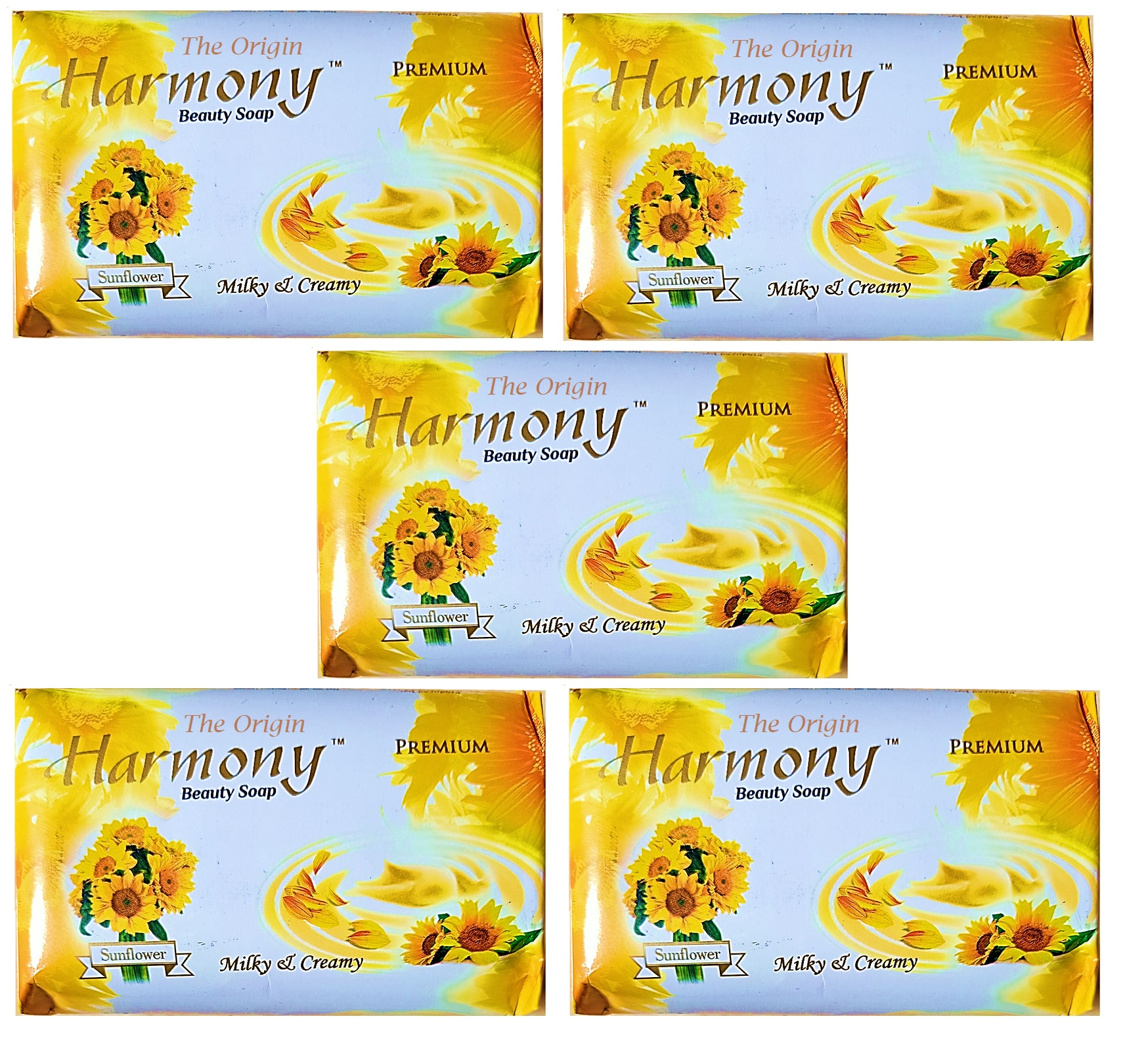 

The Origin Sunflower milky Creamy Premium Soap 90 g ( Pack of 5 )