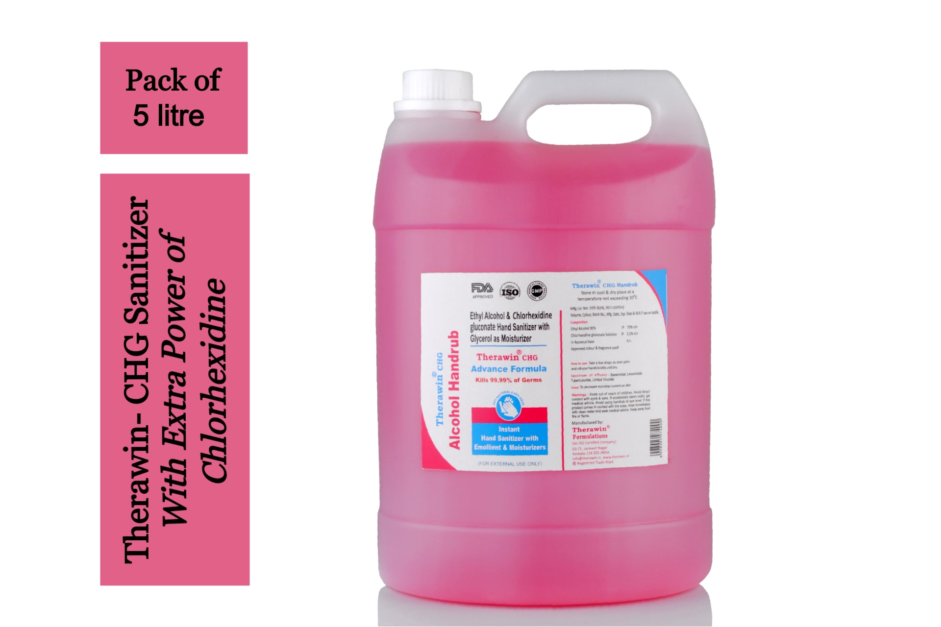 

Therawin-CHG Alochol Based Hand Sanitizer 5 L