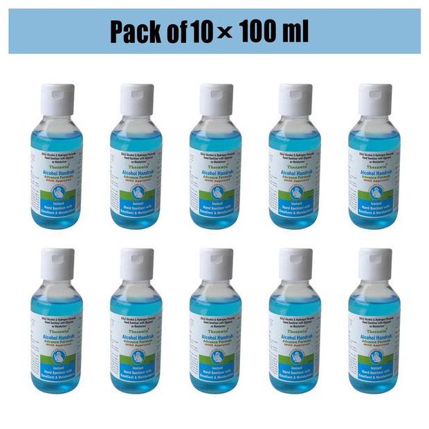 

Therawin Hand Sanitizer 100 ml (Pack of 10)