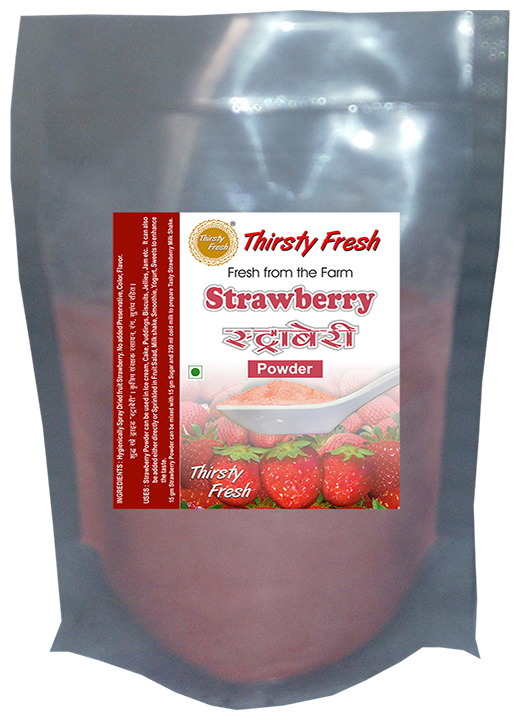 

Thirsty Fresh Strawberry Powder - Spray Dried 100 g each (Pack of 4)