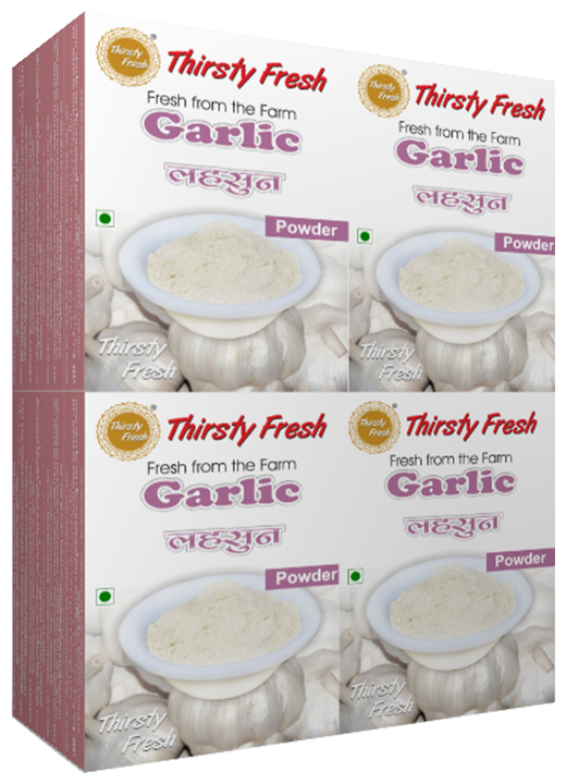 

Thirsty Fresh Garlic Powder - Dehydrated 100g (Pack Of 16)
