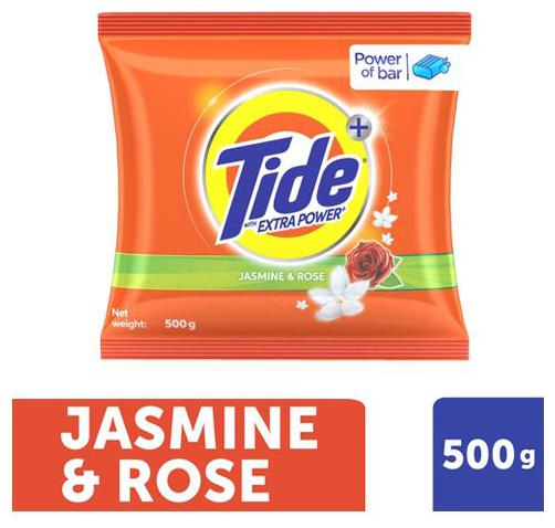 

Tide Plus Detergent Washing Powder - Extra Power Jasmine Rose 500 g