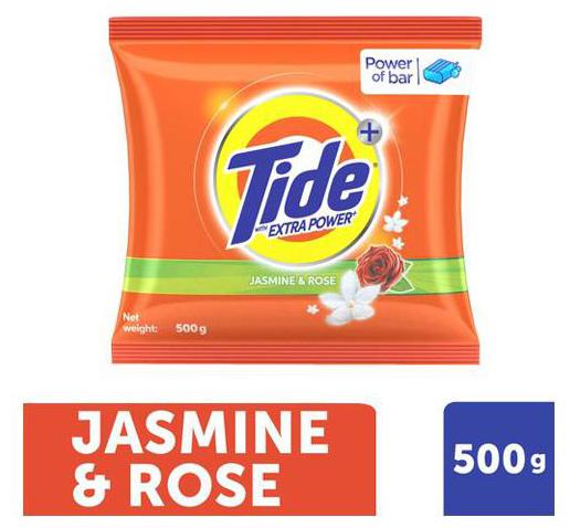 

Tide Plus Detergent Washing Powder - Extra Power Jasmine Rose 500 g