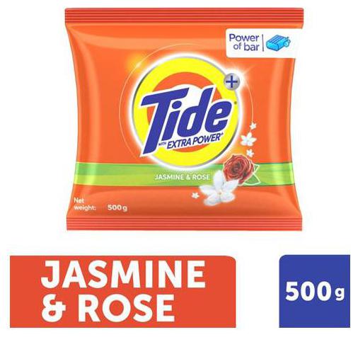

Tide Plus Detergent Washing Powder - Extra Power Jasmine Rose 500 g