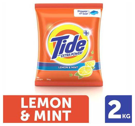 

Tide Plus Detergent Washing Powder - Extra Power Lemon Mint 2 kg