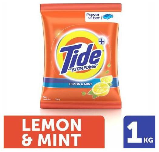 

Tide Plus Detergent Washing Powder - Extra Power Lemon Mint 1 kg
