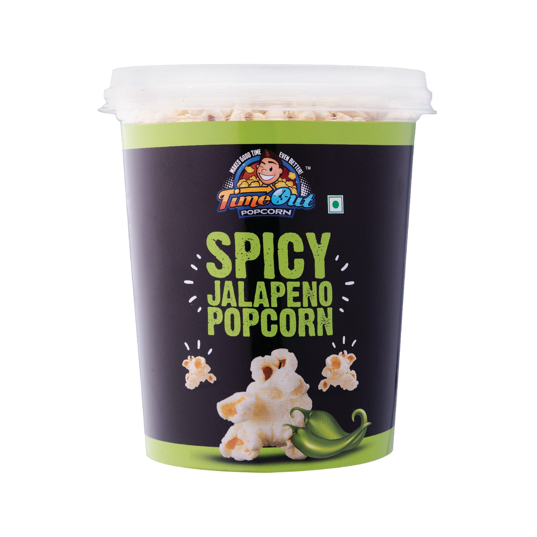 

Time Out Jalapeno Flavored Popcorn 35g (Pack of 4)