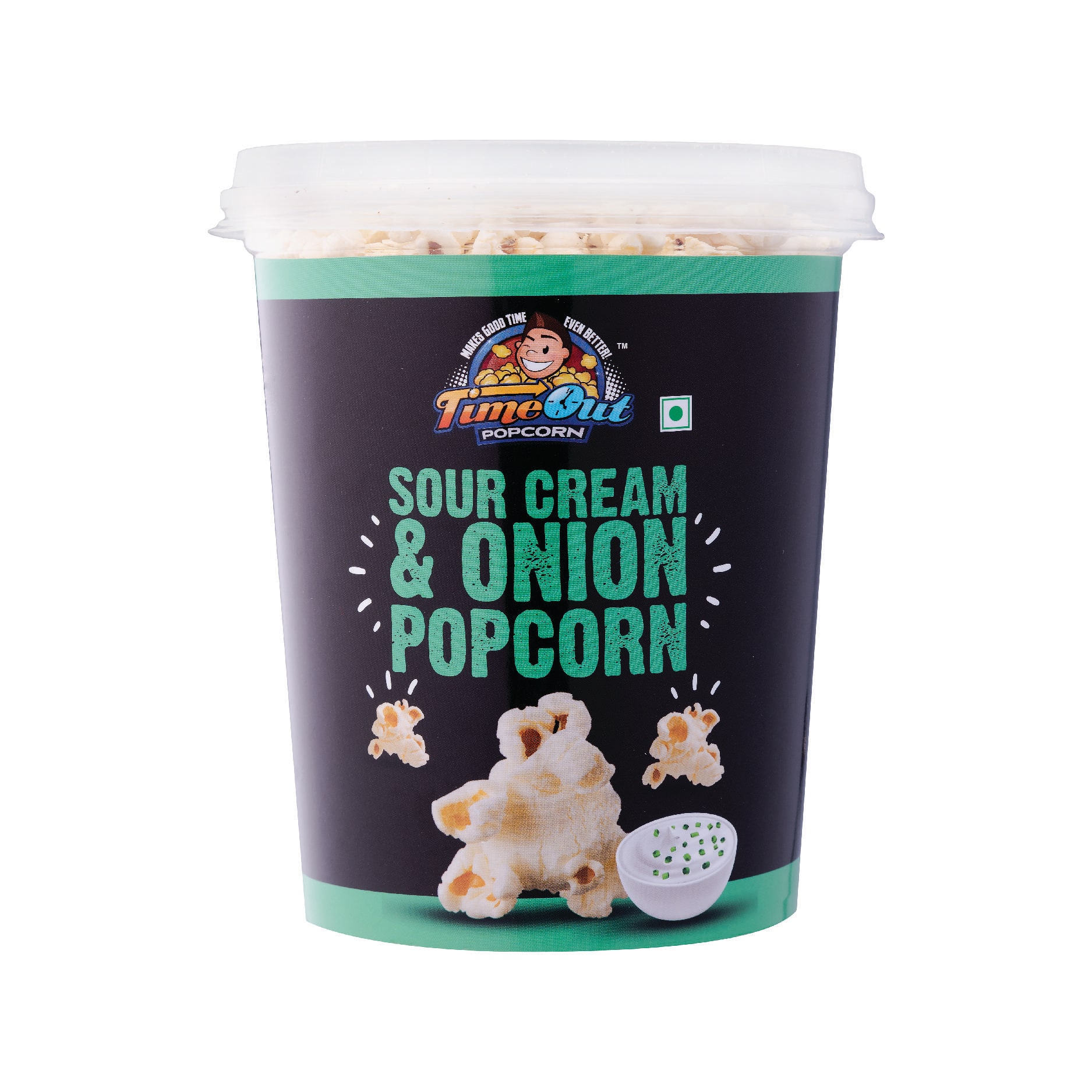 

Time Out Sour Cream Onion Flavored Popcorn 35g (Pack of 4)