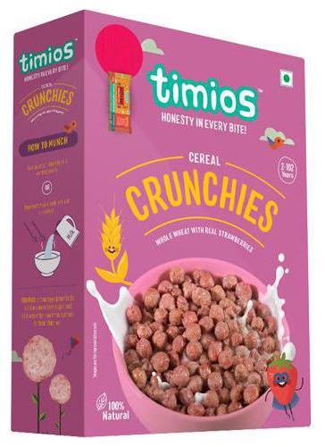

Timios Breakfast Cereals - Crunchies 100 Natural Healthy 300 g