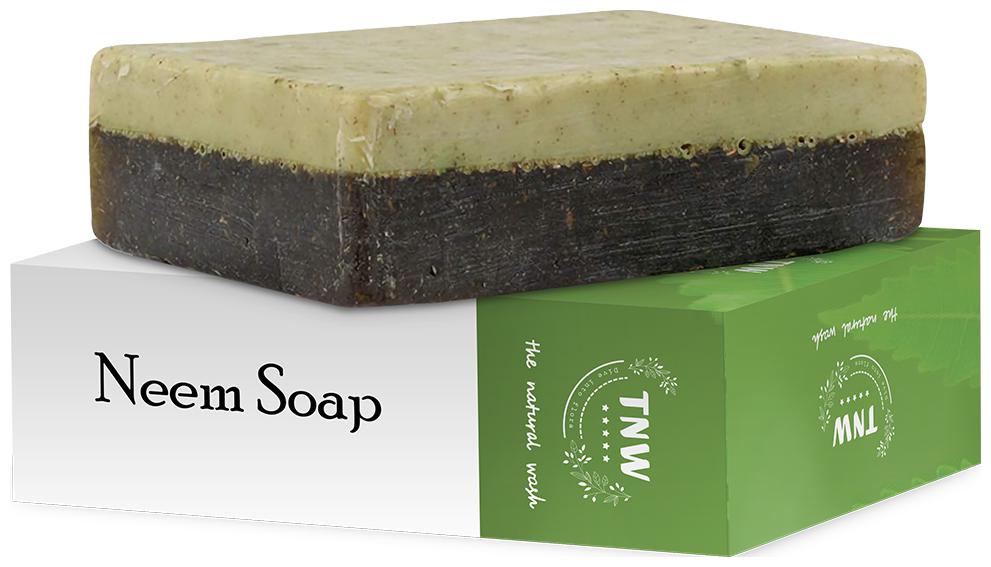 

TNW-THE NATURAL WASH Handmade Purifying Neem Soap For Acne Pimples And Rashes Facial And Body Bathing Bar (Paraben Sulphate Dye Silicon Free) - 100 g
