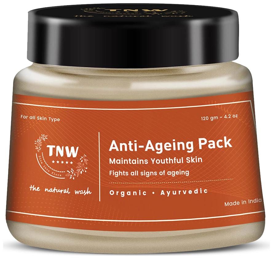 

TNW-THE NATURAL WASH - The Natural Wash Ayurvedic Anti-Ageing Pack For Younger Looking Youthful Skin (100 Chemical-free) - 120 g