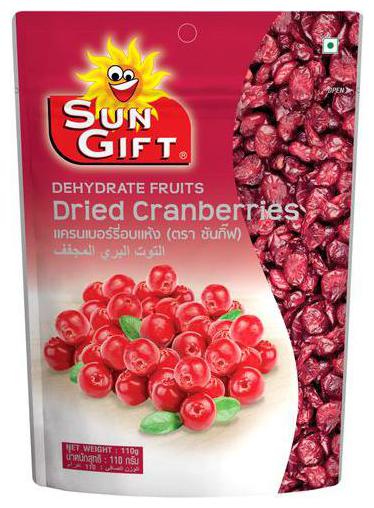 

Tong Garden Dried Cranberries - Sun Gift 110 g
