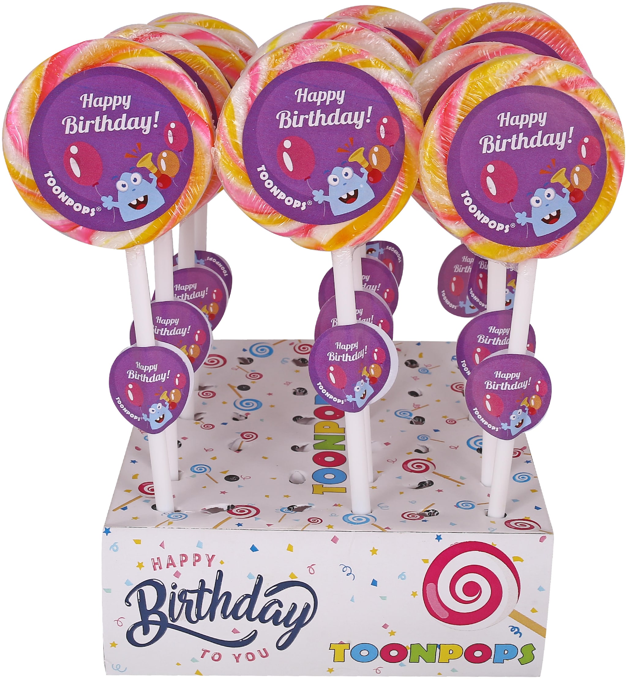 

TOON POPS Swirl Lollipops Birthday ( 1 5kg )
