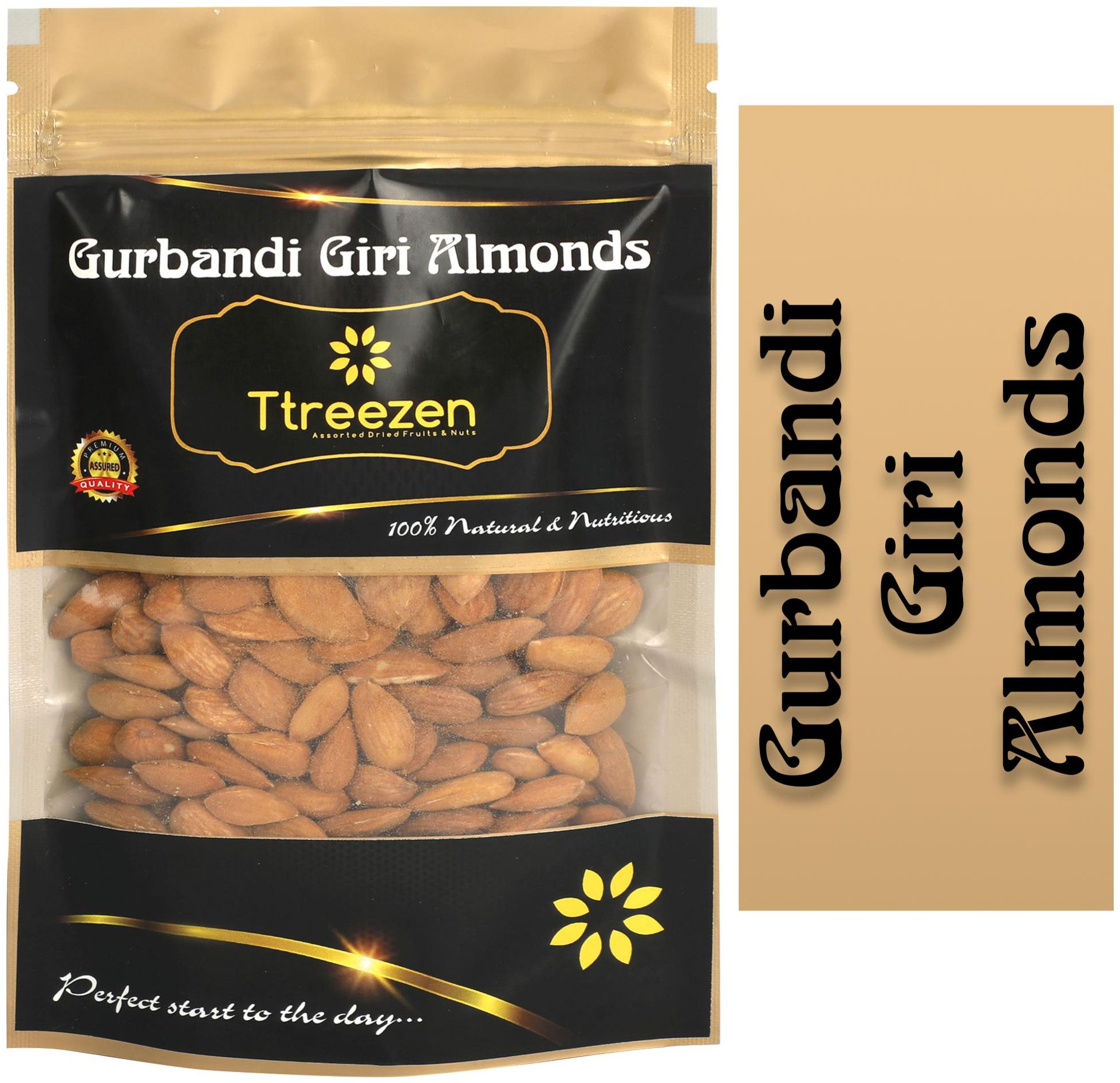 

Ttreezen 100 Natural Premium gurbandi Almonds 200g (Pack Of 1)
