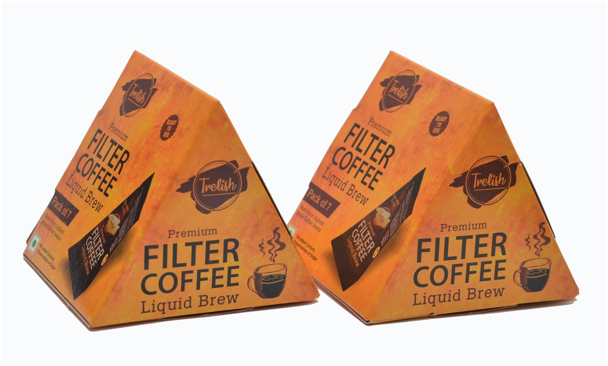 

Trelish filter coffee liquid brew 7 Sachet of 22 ml Each (Pack of 2)