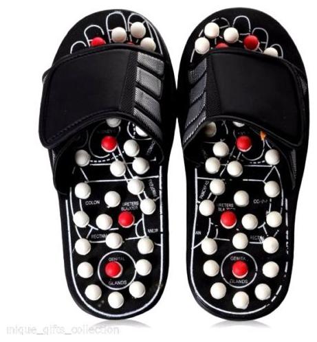 

TRIANGLE ANT accu paduka spring accupressure and magnetic accu paduka full body blood circulation Massager (Black)