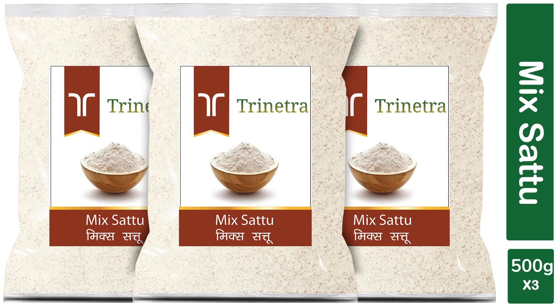 

Trinetra Best Quality Mix Sattu 500g (Pack Of 3)