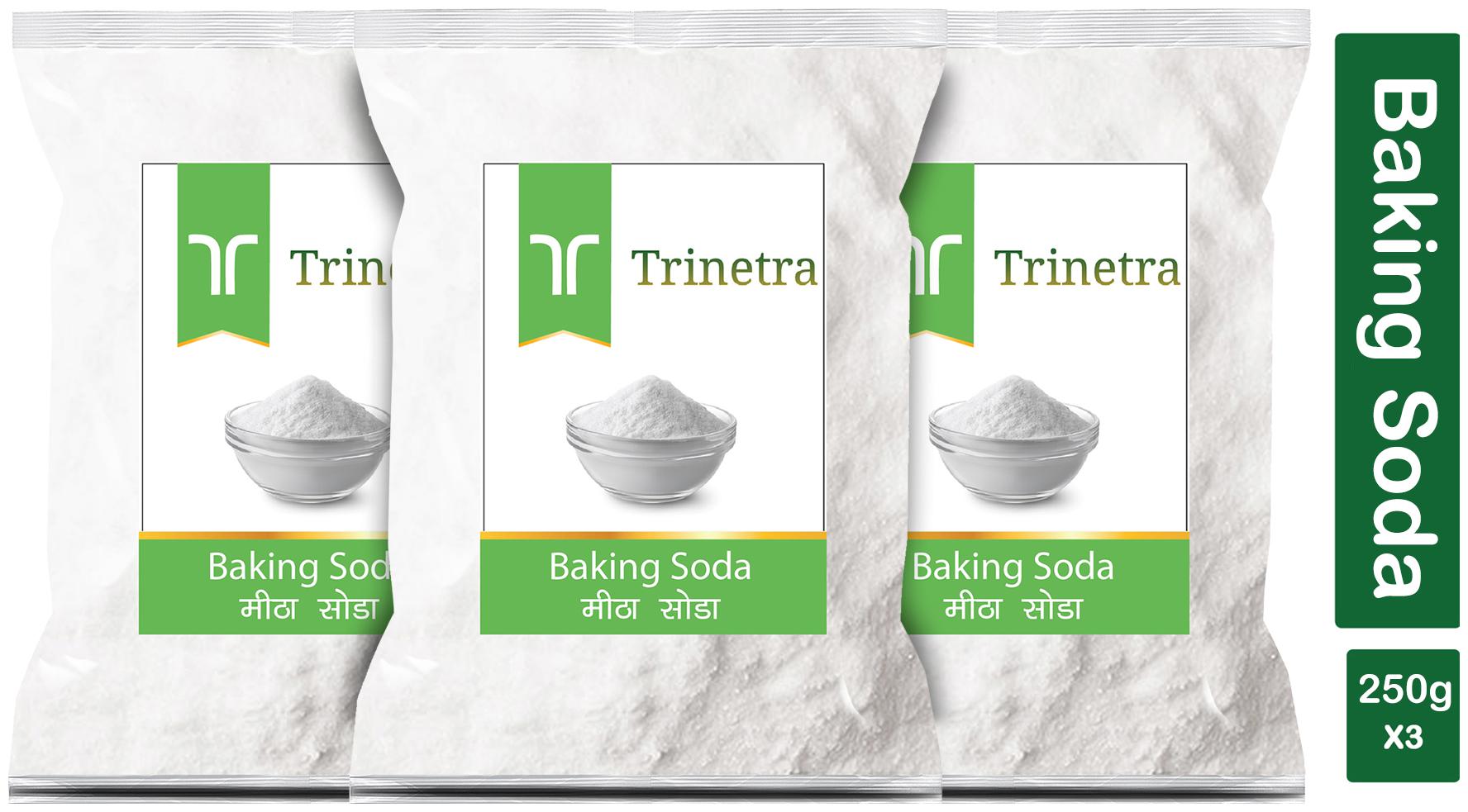 

Trinetra Best Quality Meetha Soda (Baking Soda) 250g (Pack Of 3)