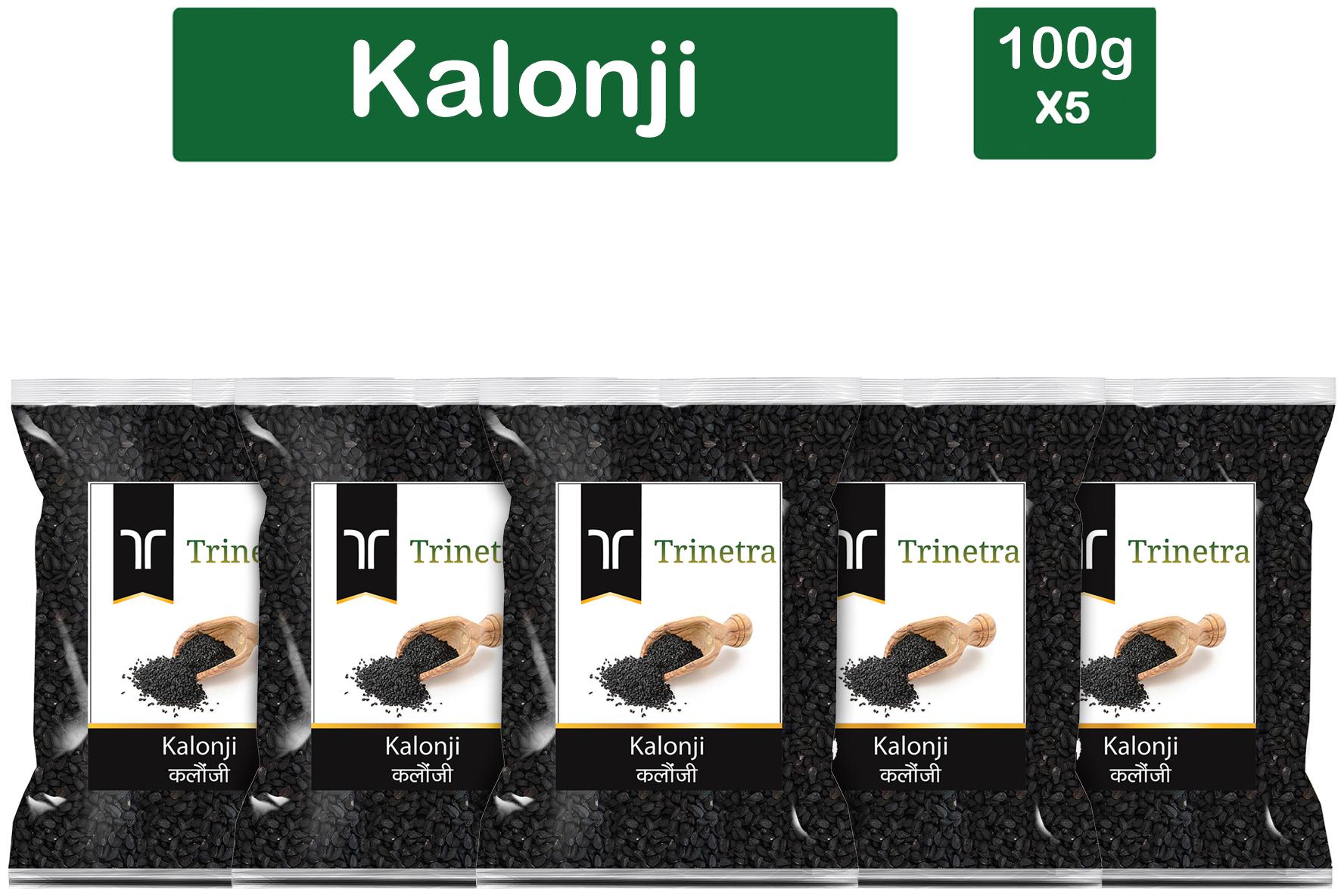 

Trinetra Best Quality Kalonji (Nigella Seeds) 100g (Pack Of 5)