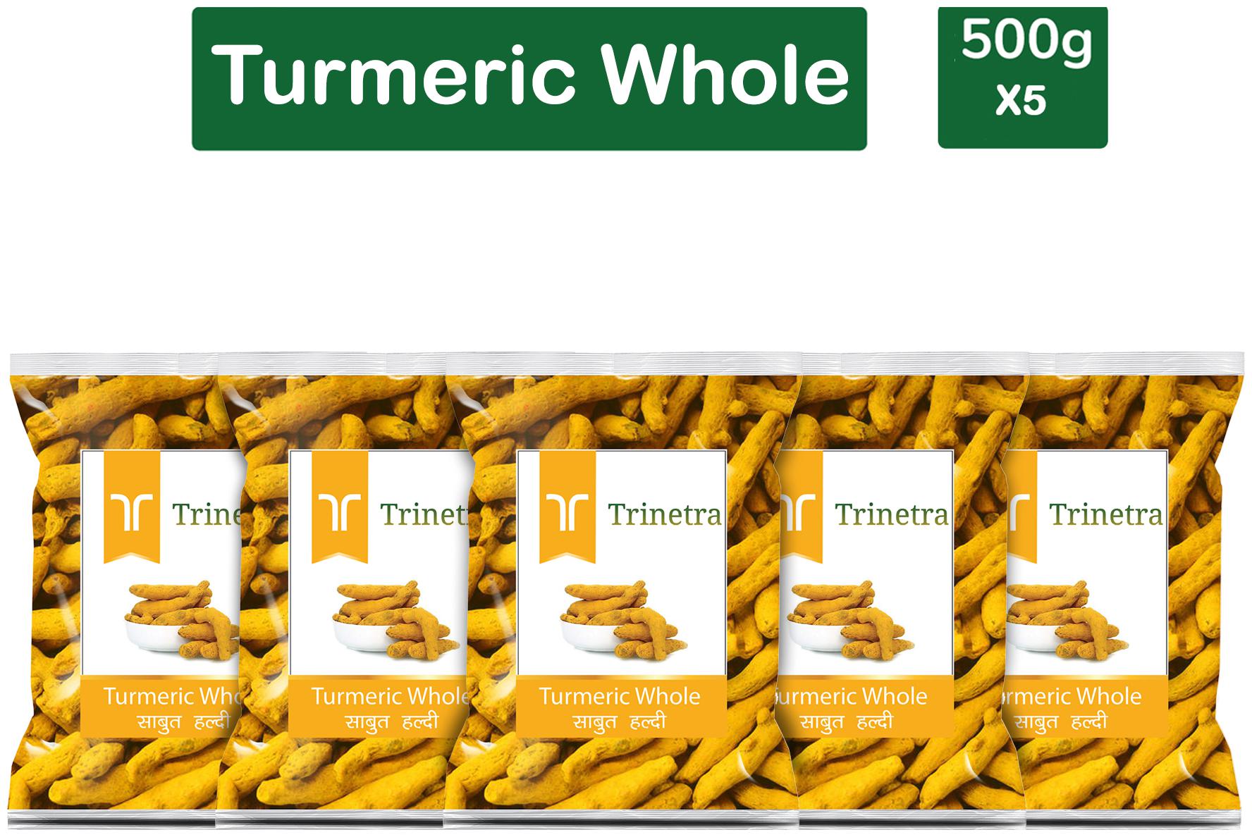 

Trinetra Best Quality Haldi Sabut (Turmeric)-500g (Pack Of 5)