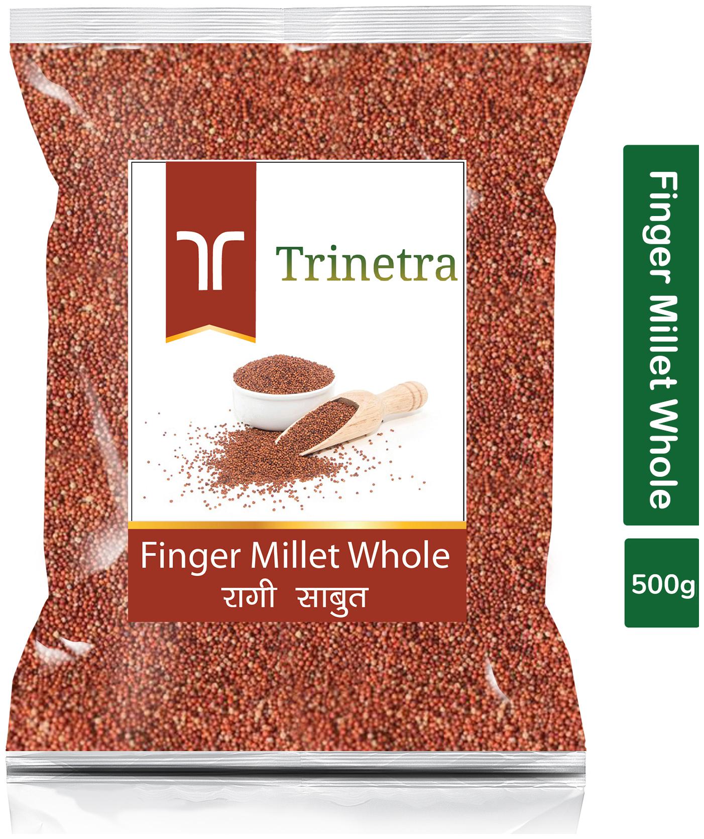 

Trinetra Best Quality Ragi Sabut (Finger Millet Whole Grain) 500g (Pack Of 1)