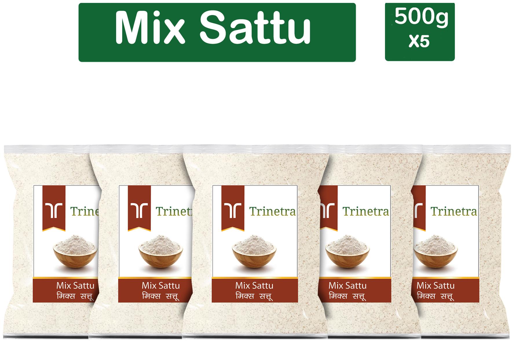 

Trinetra Best Quality Mix Sattu 500g (Pack Of 5)