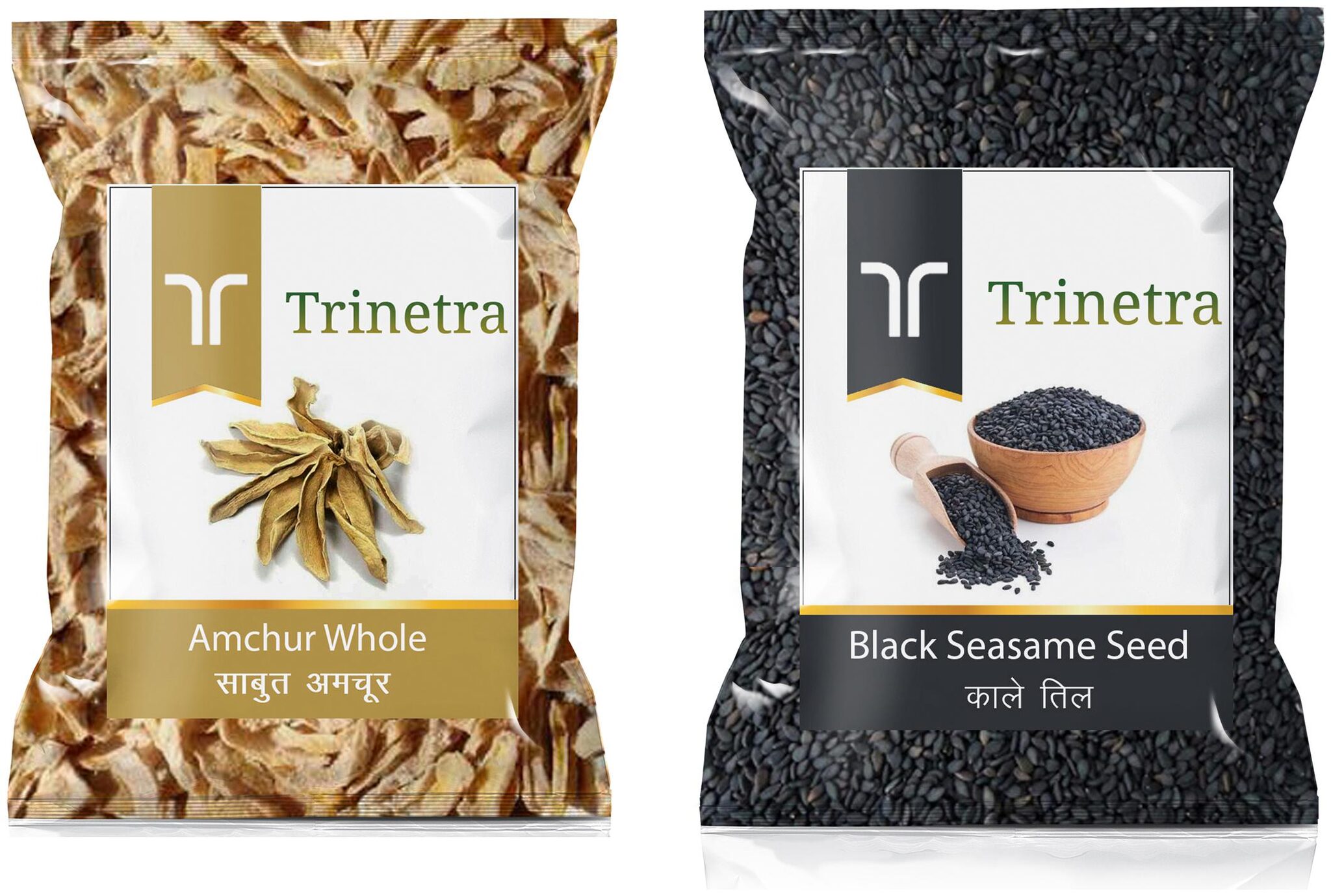 

Trinetra Best Quality Black Til 100g Amchur Sabut 100g