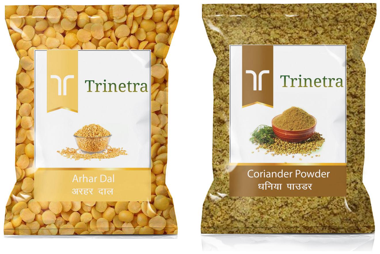 

Trinetra Best Quality Coriander (Dhaniya) Powder 400g And Arhar Dal 1kg