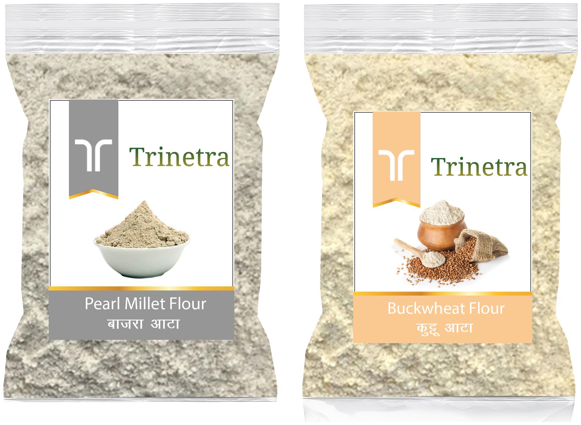 

Trinetra Best Quality Kuttu Atta 400g Bajra Pearl Millet Atta 1kg