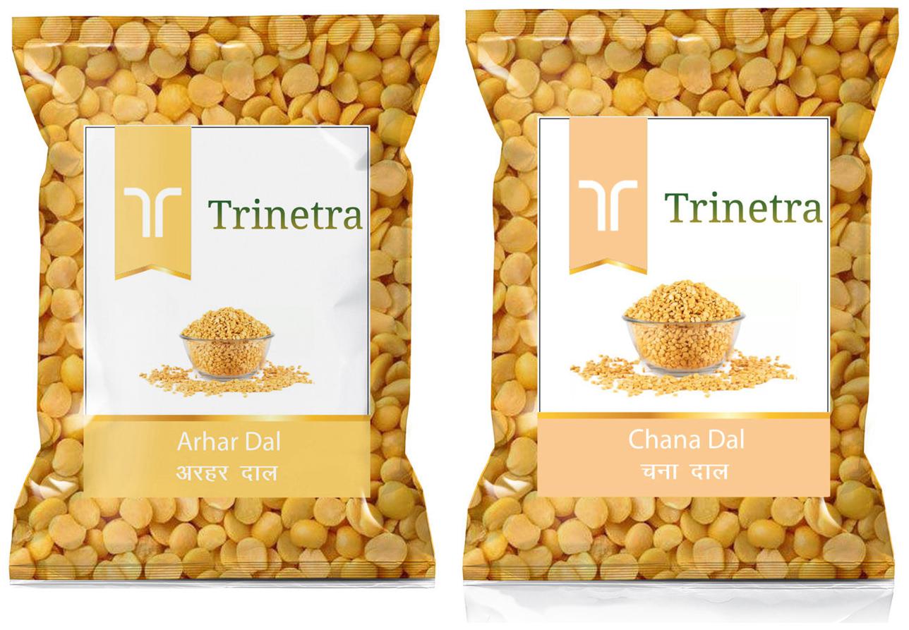 

Trinetra Best Quality Chana Dal 500g And Arhar Dal 1kg
