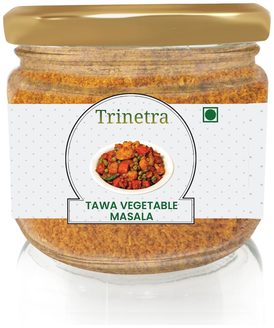 

Trinetra Best Quality Tawa Vegetable Masala (Glass Jar Pack)-100g (Pack Of 1)