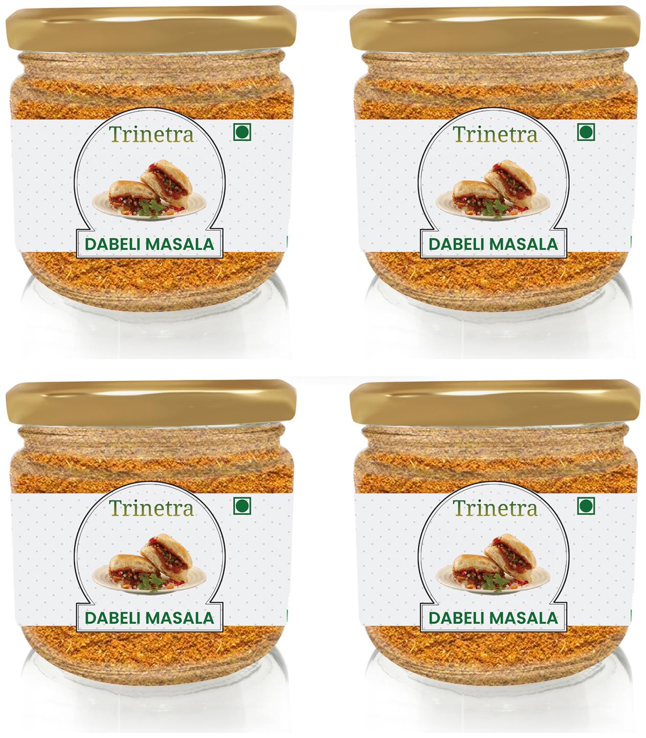 

Trinetra Best Quality Dabeli Masala (Glass Jar Pack)-100g (Pack Of 4)