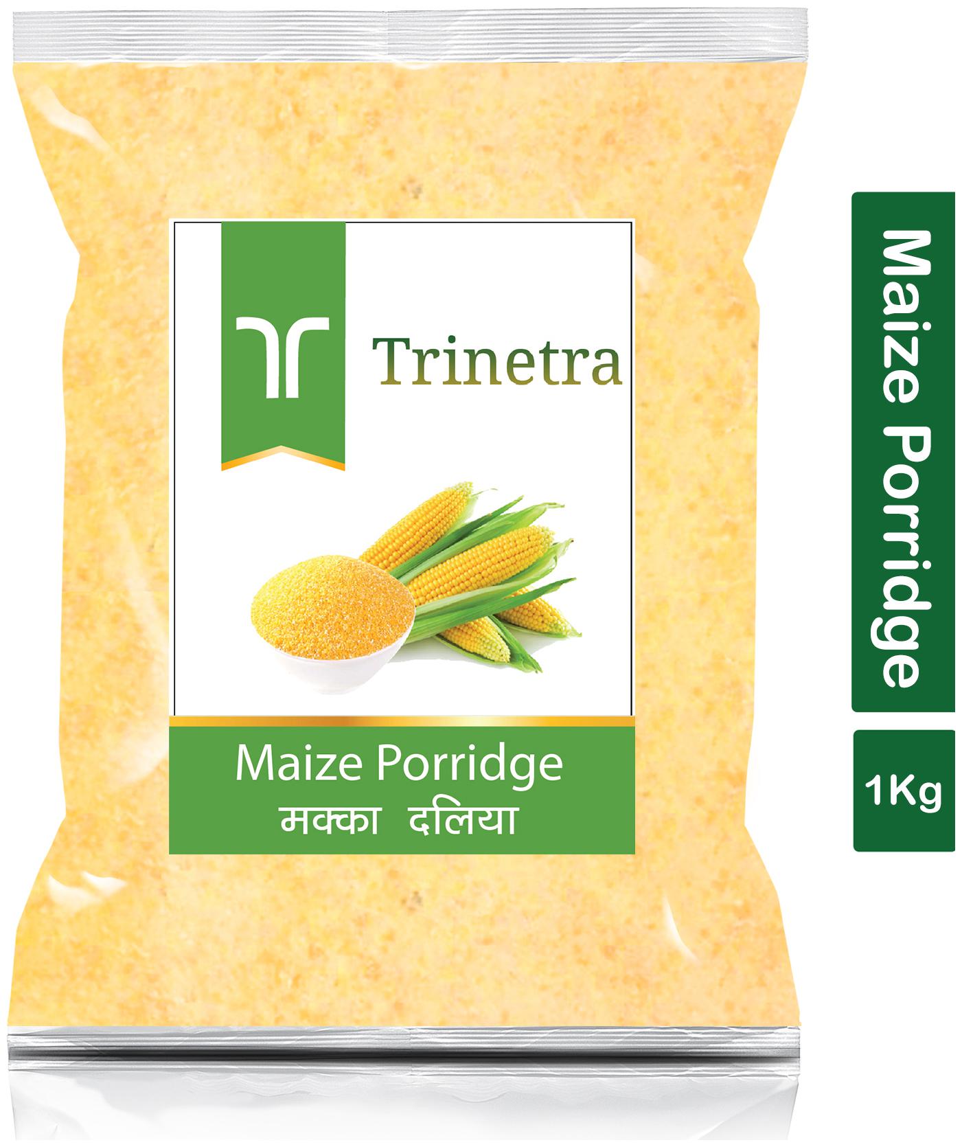 

Trinetra Best Quality Makka Daliya (Maize Porridge) 1 kg (Pack Of 1)