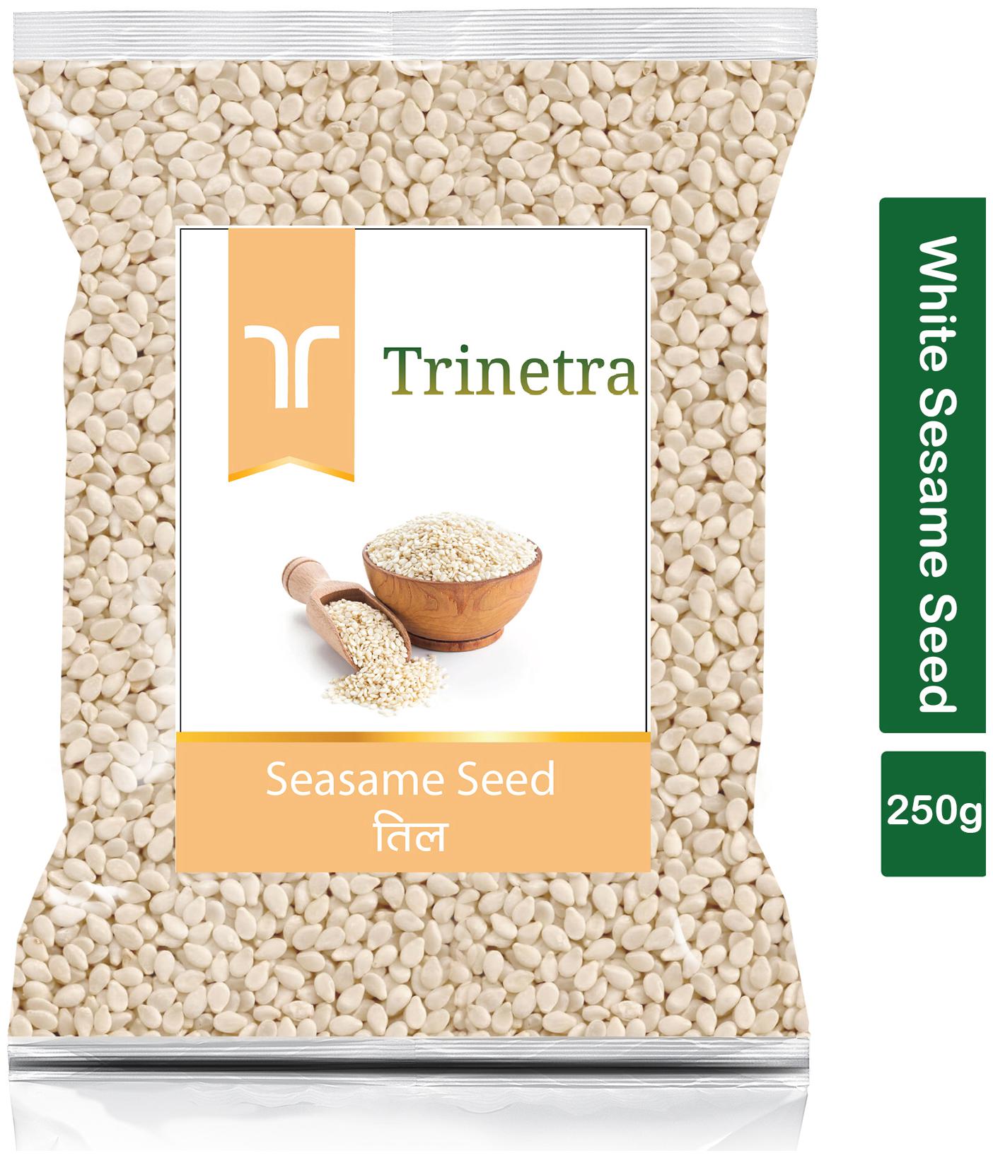 

Trinetra Best Quality Safed Til (White Sesame Seeds)-250g (Pack Of 1)