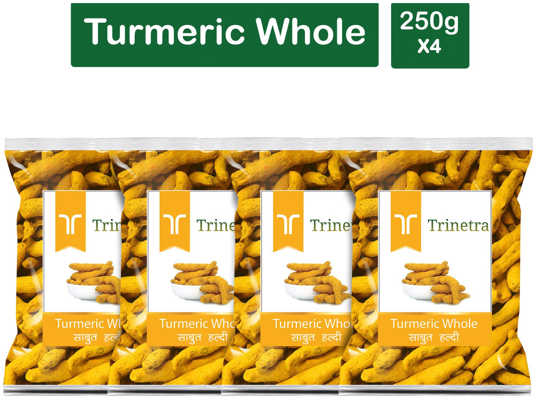 

Trinetra Best Quality Haldi Sabut (Turmeric)-250g (Pack Of 4)