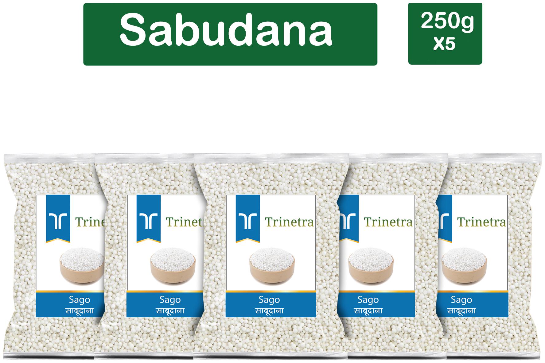 

Trinetra Best Quality Sabudana (Sago) 250g (Pack Of 5)