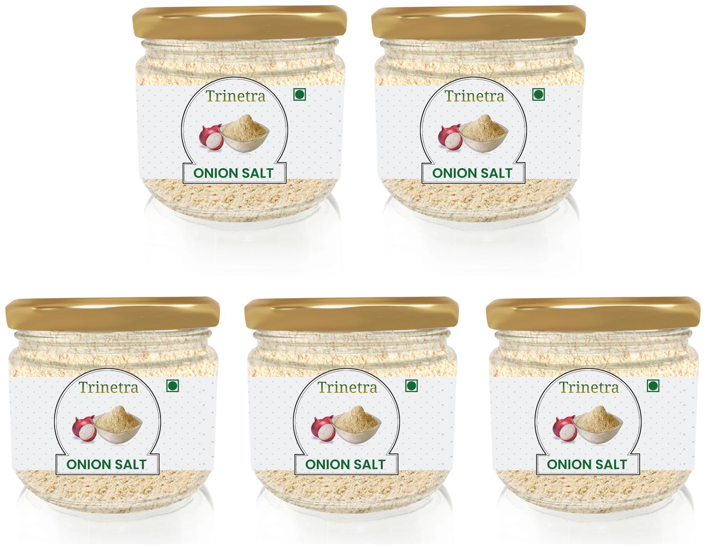 

Trinetra Best Quality Salt Onion (Glass Jar Pack)-100g (Pack Of 5)