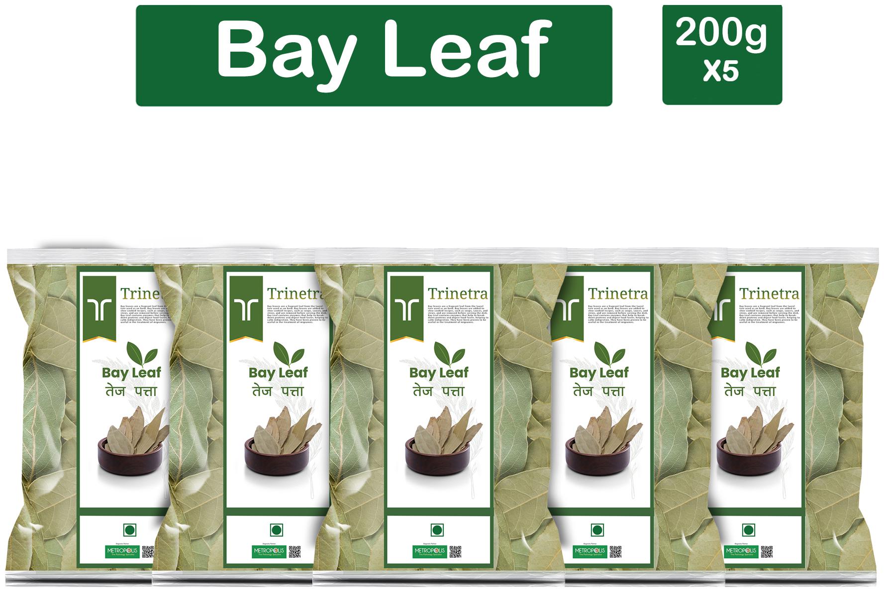 

Trinetra Best Quality Tej Patta (Bay Leaf)-200g (Pack Of 5)