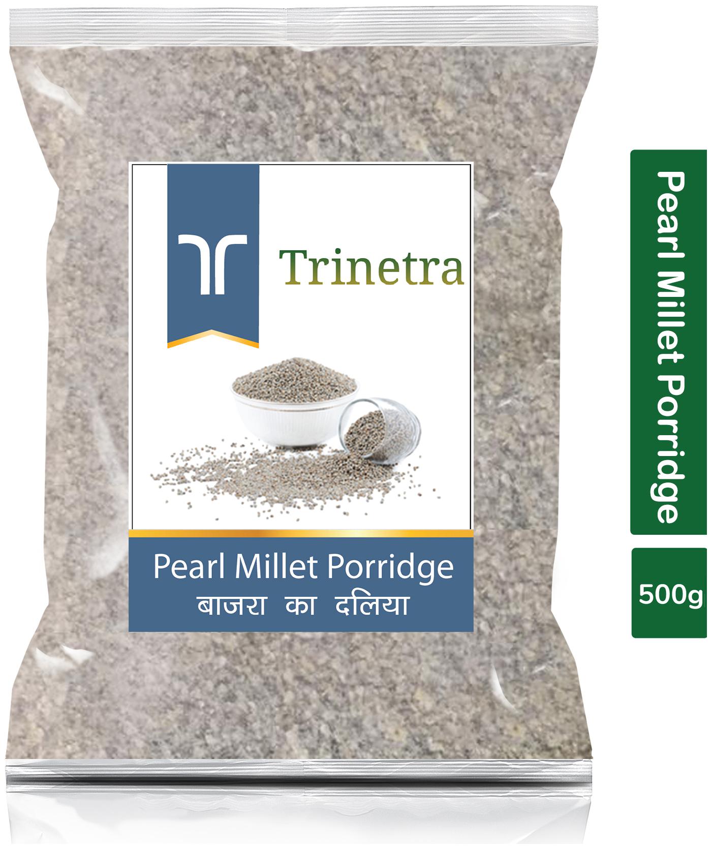 

Trinetra Best Quality Bajra Daliya (Pearl Millet Porridge) 500g (Pack Of 1)