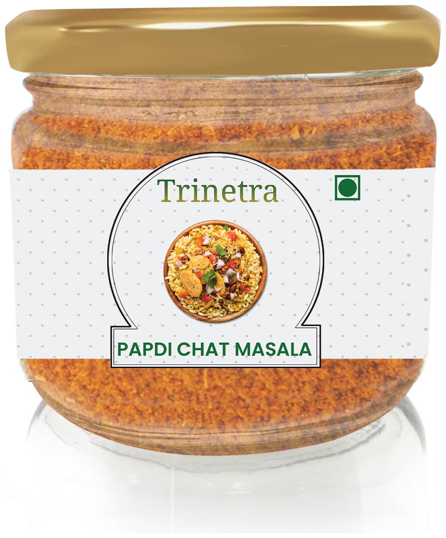 

Trinetra Best Quality Papdi Chaat Masala (Glass Jar Pack)-100g (Pack Of 1)